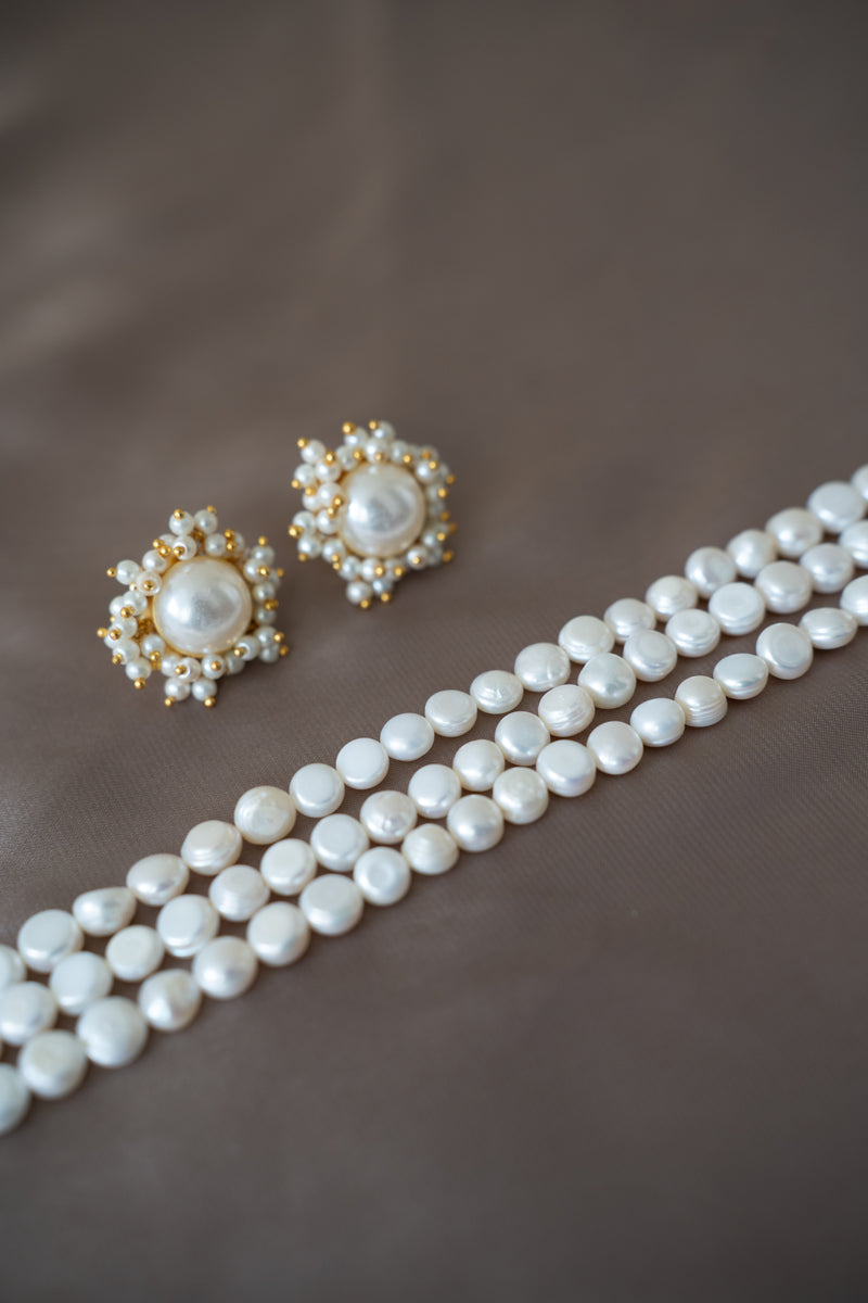 Pearl Choker Set