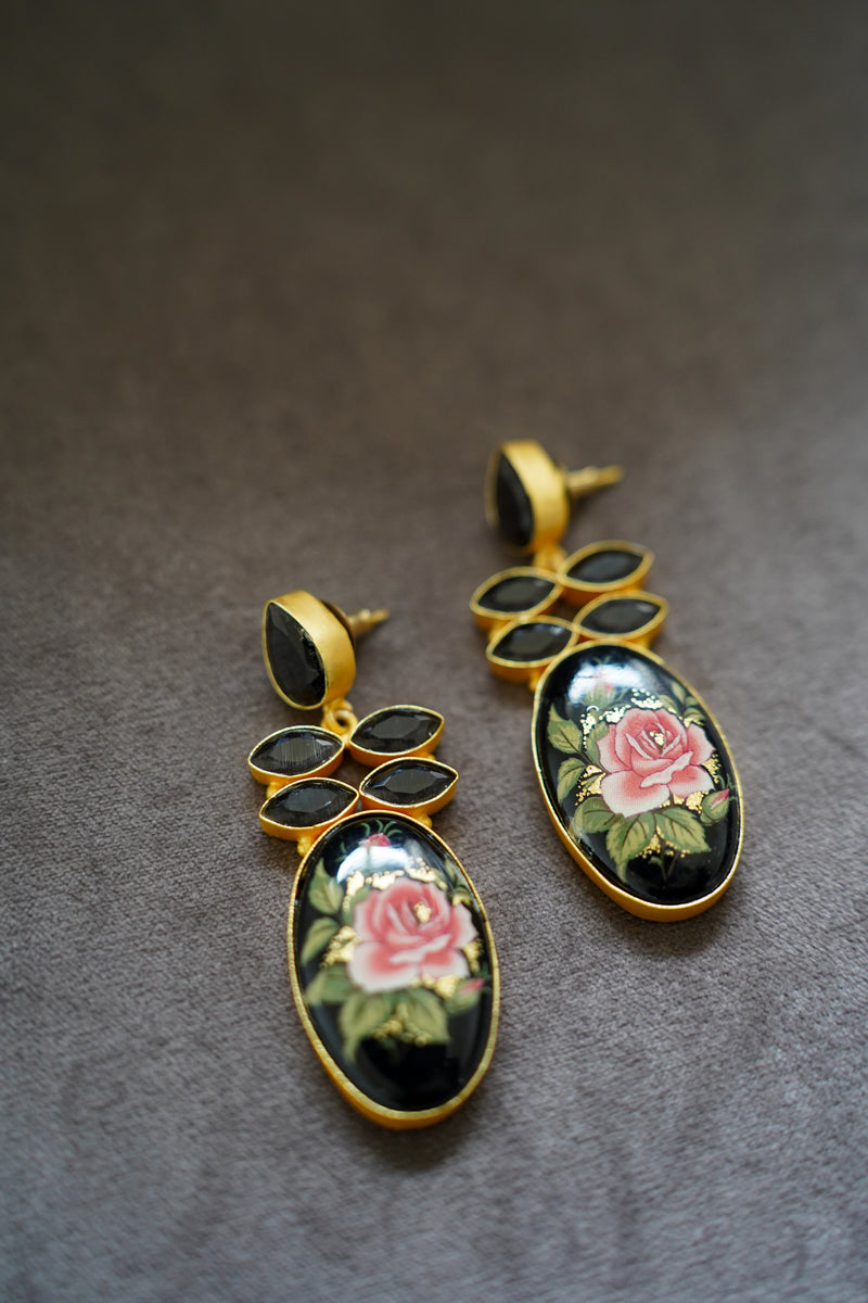 Vintage Rose Earrings