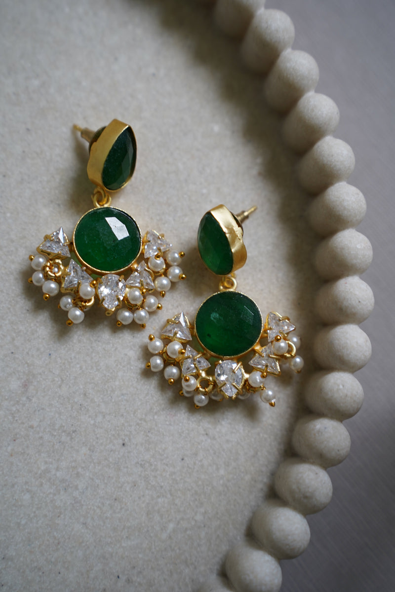 Emerald Green Earrings