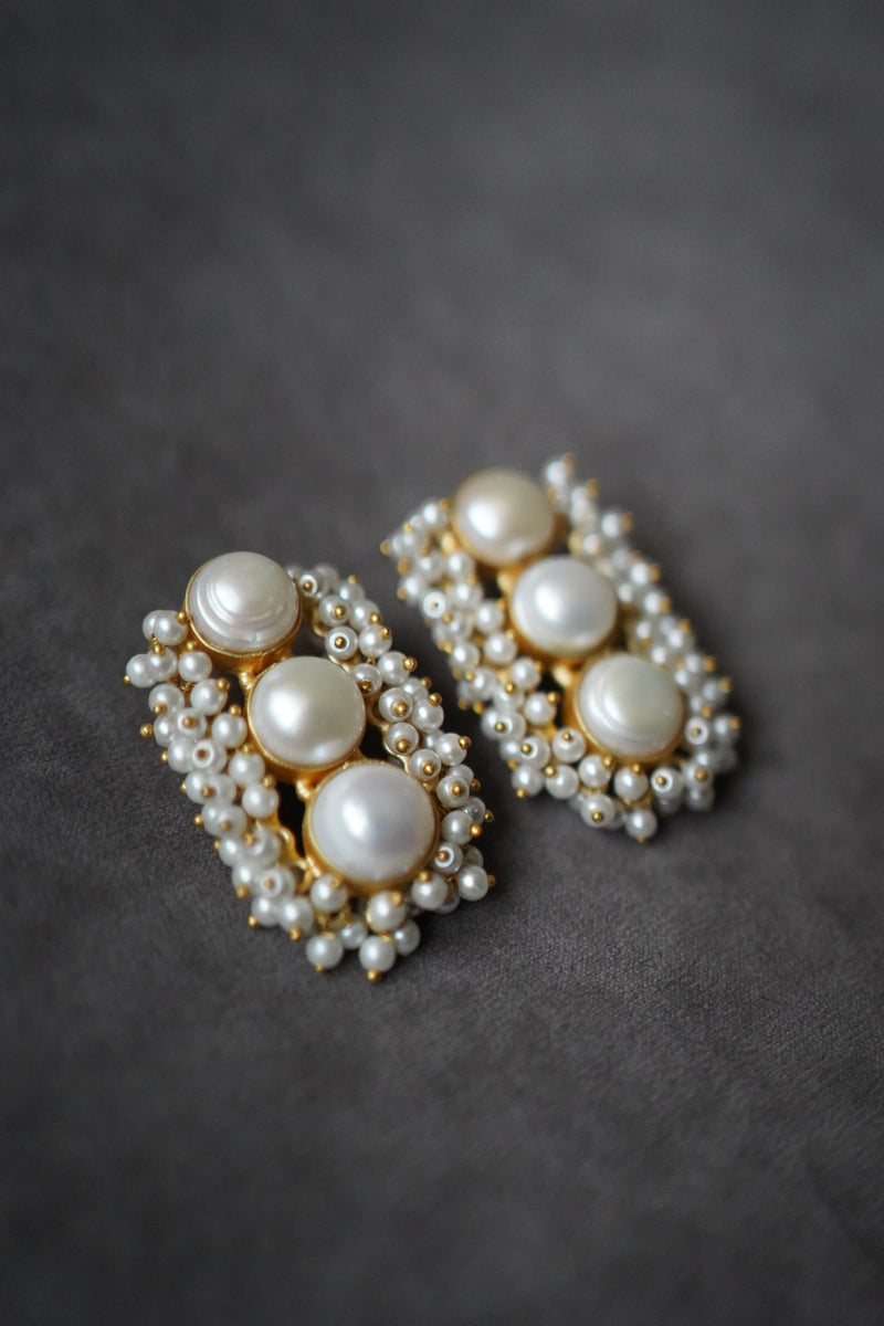Pearl Statement Earrings