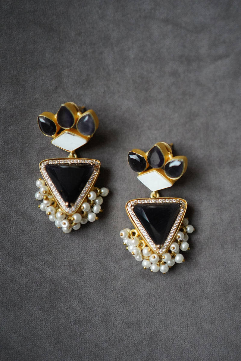 Black Statement Earrings